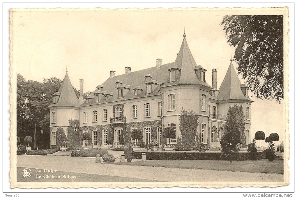 LA HULPE - Le Château Solvay. Vers Natoye Le 14-7-1952. - La Hulpe