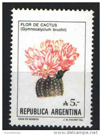 Argentina Flowers Stamp MNH (**) - Ungebraucht