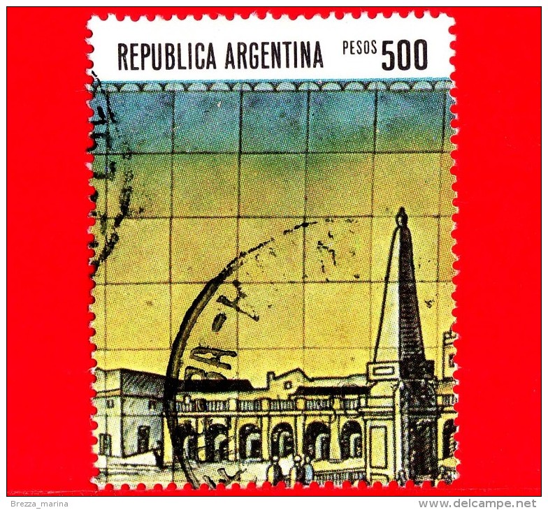 ARGENTINA - Usato - 1980 - 400 Anni Della Fondazione Di Buenos Aires - Piastrelle Smaltate - Stazione Metropolitana 500 - Used Stamps