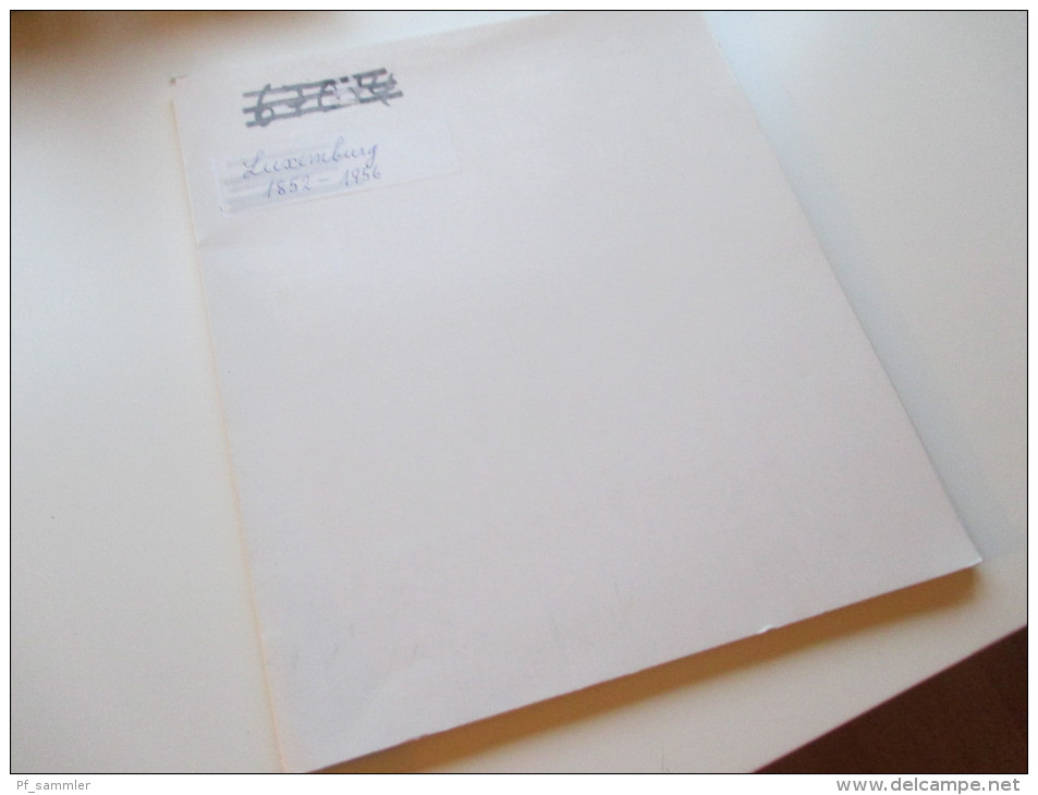 Sammlung Luxemburg Auf VD Blättern 1852 - 1956 Ab Nr. 1 O/*/** Mit Dienstmarken!! Interessante Sammlung!! - Collections (without Album)