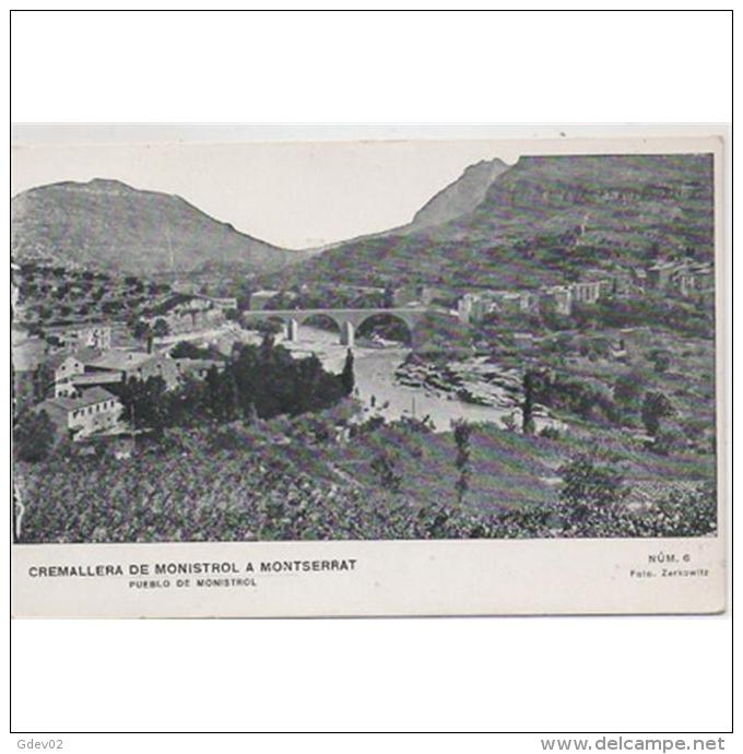 BCNTP3620CPA-LFTD4639TARPU.Postal De BARCELONA.Edificios,campo,rio,arboles.PUENTE Y VISTAS DE MONISTROL - Puentes