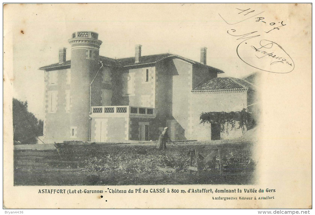 47 - Astaffort - Château Du Pé De Cassé - Lot Et Garonne  - Voir Scans - Astaffort