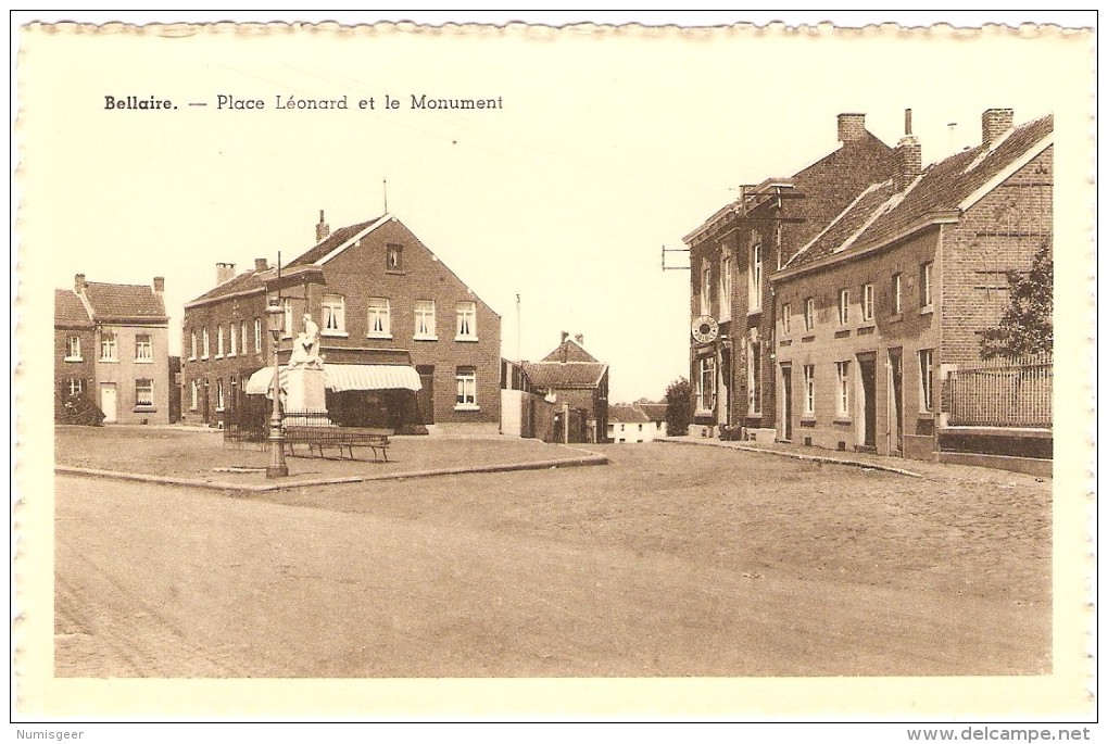 BELLAIRE  --  Place Léonard Et Le Monument - Beyne-Heusay