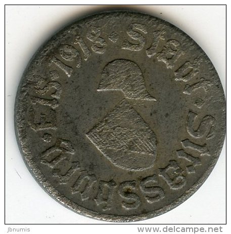 France Allemagne Strasbourg Strassburg 5 Pfennig 1918 Kriegsgeld - Fer - Other & Unclassified