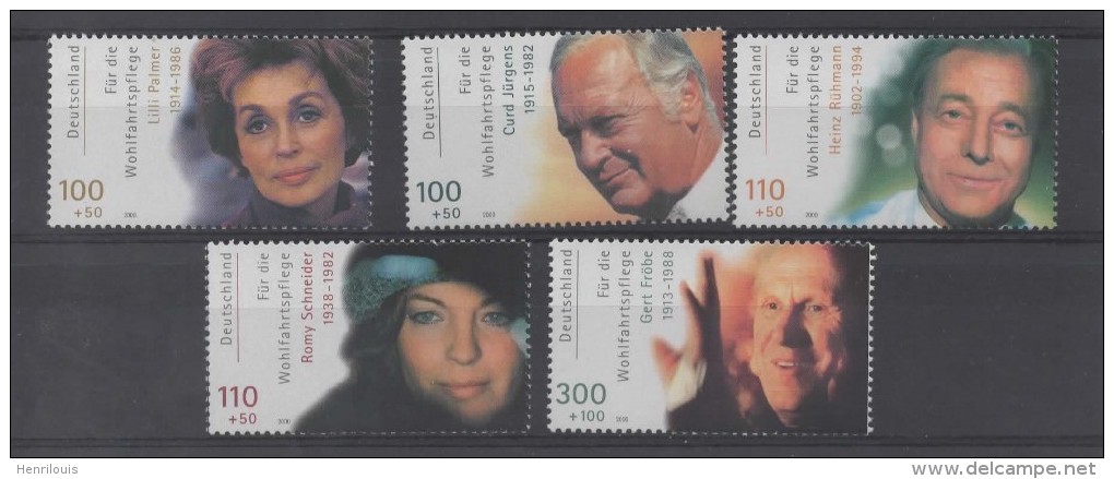 ALLEMAGNE Timbres Neufs ** De 2000   ( Ref 1347B ) Cinema - Nuovi