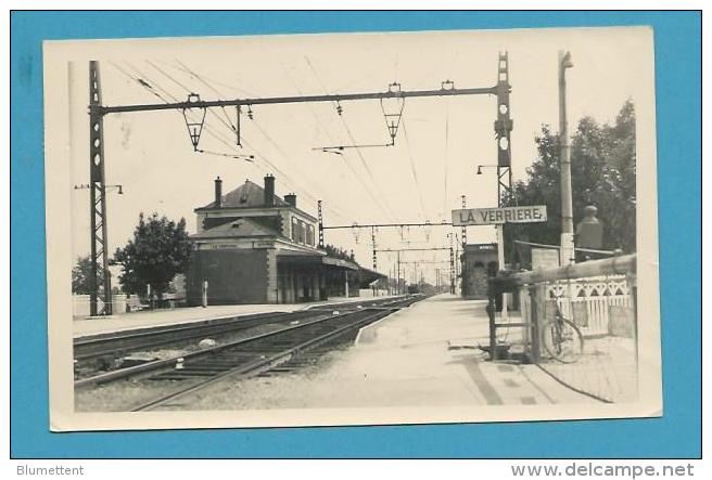 CPSM PHOTO - Chemin De Fer Train Gare LA VERRIERE 78 - La Verriere