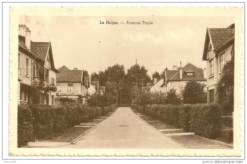 LA HULPE - Avenue Paule. Obltération 1949. - La Hulpe