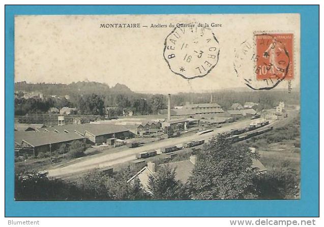 CPA Chemin De Fer Train Ateliers Du Quartier De La Gare MONTATAIRE 60 - Montataire