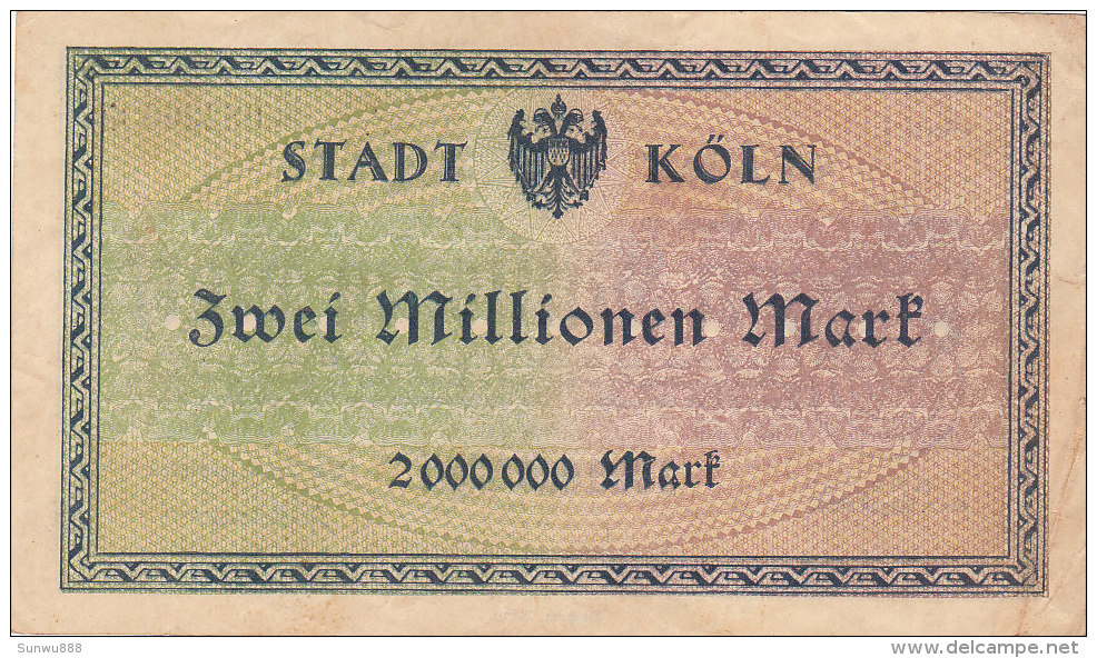 Kön - Zwei Millionen  2 000 000 Mark 1923 - [11] Emissions Locales