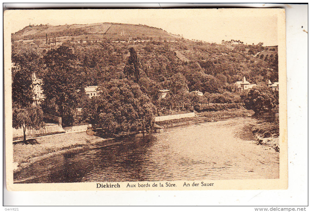 L 9200 DIEKIRCH, Partie An Der Sauer, 192... - Diekirch