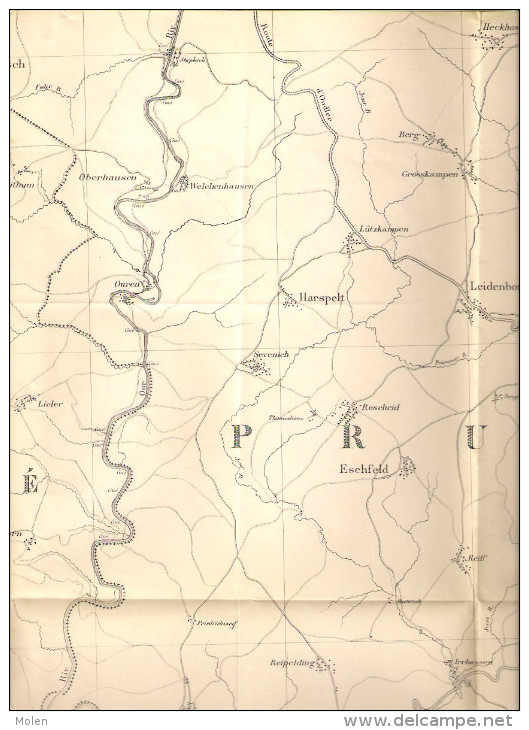 CARTE D’ ETAT-MAJOR LIMERLE 1904 CLERVAUX DASBURG NEUERBURG HOSINGEN TROISVIERGES HACHIVILLE WEISWAMPACH S279 - Cartes Topographiques