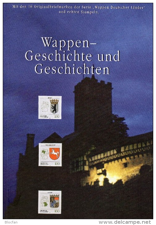 History Gift-books Edition Wappen Deutschland + BRD 1586/1-1712/6 O 38€ Berlin Baden Bremen Hamburg Waps Book Of Germany - 1. Antiquité