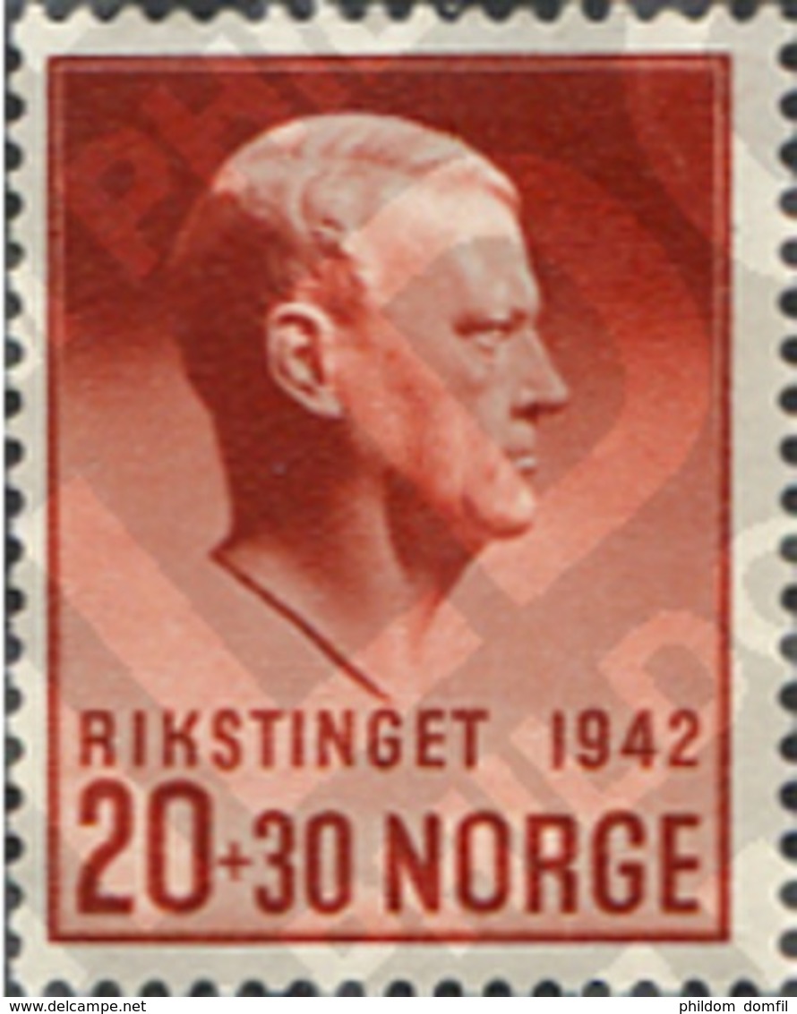 Ref. 101893 * MNH * - NORWAY. 1942. RIKARD QUISLING - Other & Unclassified