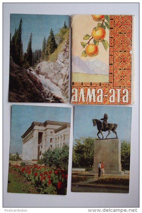 KAZAKHSTAN. ALMATY Capital.  13 Postcards Lot - Old Pc 1965 - Kasachstan