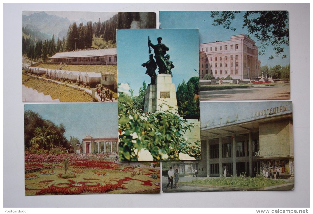 KAZAKHSTAN. ALMATY Capital.  13 Postcards Lot - Old Pc 1965 - Kazakistan