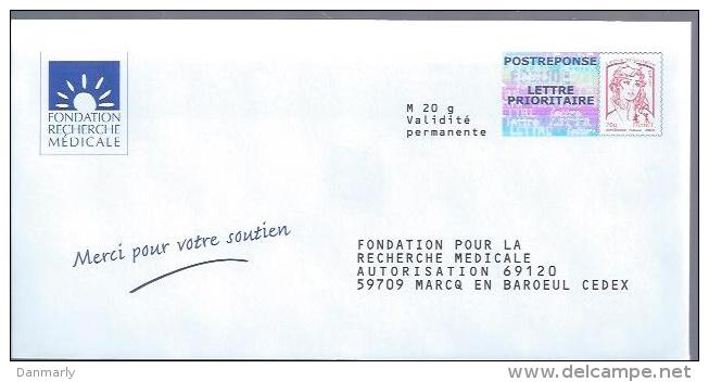 PAP Ciappa-Kavena : Fondation Pour La Recherche Médicale (15P140 Au Verso) - Prêts-à-poster: Réponse /Ciappa-Kavena