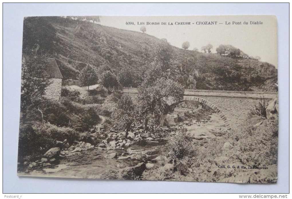 France Les Bords De La Creuse Crozant Le Pont Du Diable  1924 A 73 - Crozant