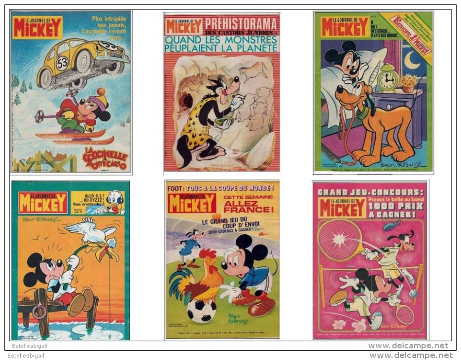 Journal De Mickey    N° 1334-1288-1349-1323-1405-1303 - Journal De Mickey