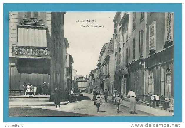 CPA 45 Rue De Strasbourg GIVORS 69 - Givors