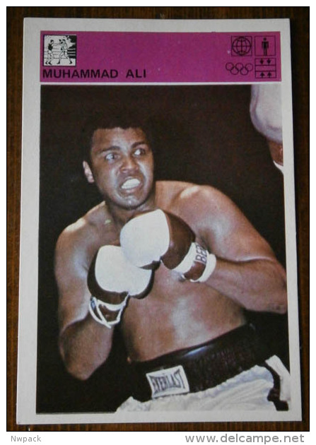 BOX - Trading Card From Ex Yugoslavia - "SVIJET SPORTA" - MUHAMMAD ALI / Casius Clay -  XII / 1980g. - Trading Cards