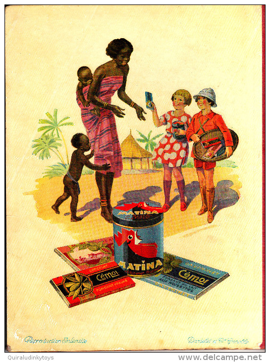 Rare et beau Historique des colonies Françaises L'AFRIQUE EQUATORIALE ALBUM N°5 du chocolat Cémoi année 1935