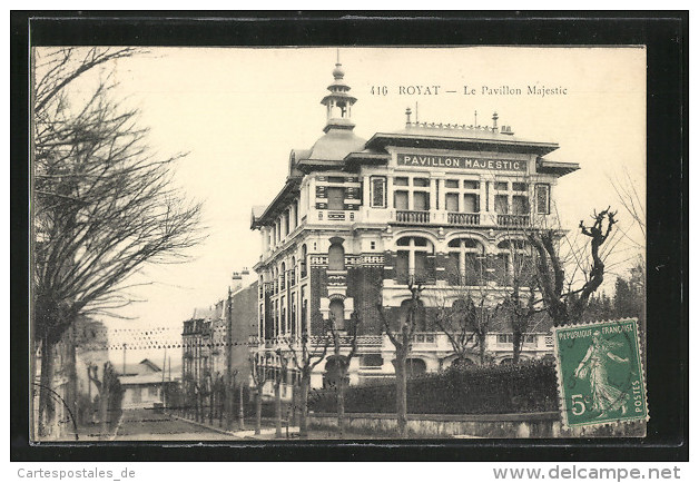CPA Royat, Le Pavillon Majestic - Royat
