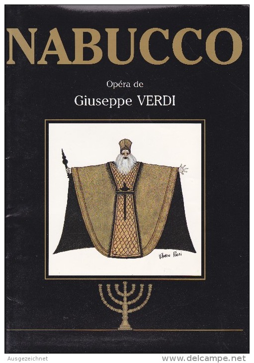 Programme Nabucco Verdi Théâtre Du Capitole De Toulouse à Paris Bercy Le 7 Mai 87 - Música