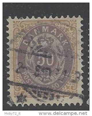 Danimarca - 1875 - Usato/used - Cifra - Mi N. 30 - Usati