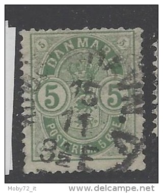 Danimarca - 1882 - Usato/used - Cifra - Mi N. 32 - Usati