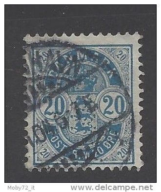 Danimarca - 1882 - Usato/used - Cifra - Mi N. 33 - Usati