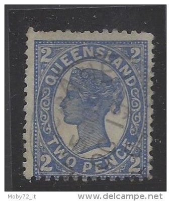 Queensland - 1897 - Usato/used - Regina Vittoria - Mi N. 96 - Gebraucht