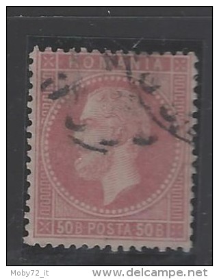 Romania - 1872 - Usato/used - Karl I - Mi N. 42 - 1858-1880 Fürstentum Moldau