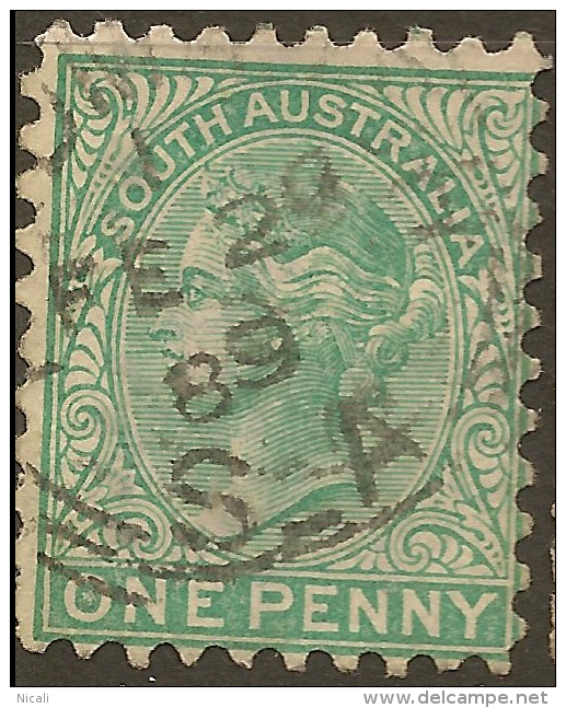 SOUTH AUSTRALIA 1869 1d P10 QV SG 167 U #QS161 - Oblitérés