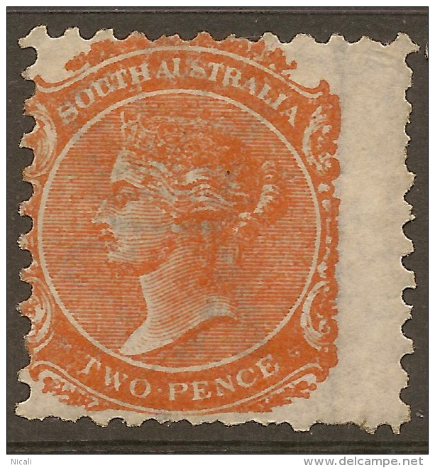 SOUTH AUSTRALIA 1869 2d QV P10 SG 160 HM #QS155 - Nuevos