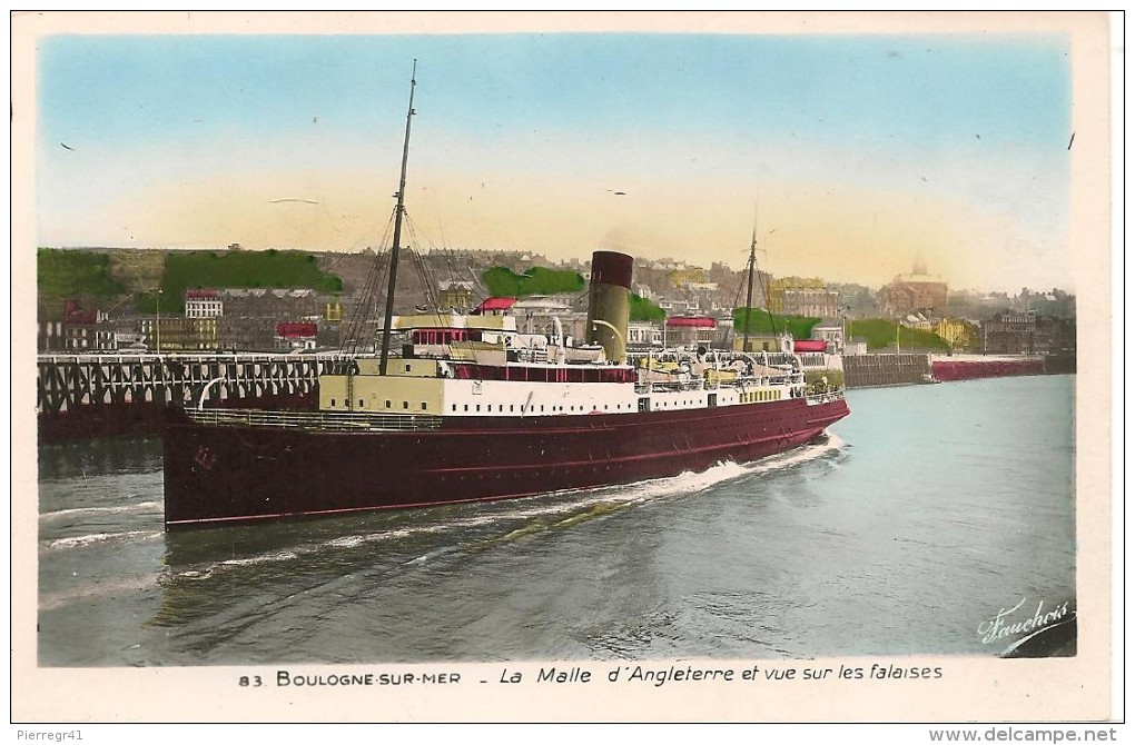 CPA-1930-62-BOULOGNE-LA MALLE DANGLETERRE -TBE - Ferries