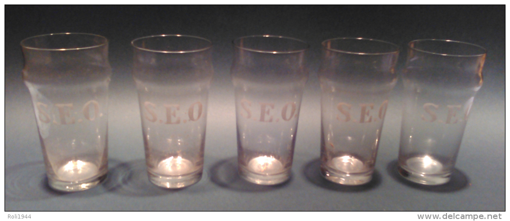 BG-006  5 Bierglazen S.E.O - Verres