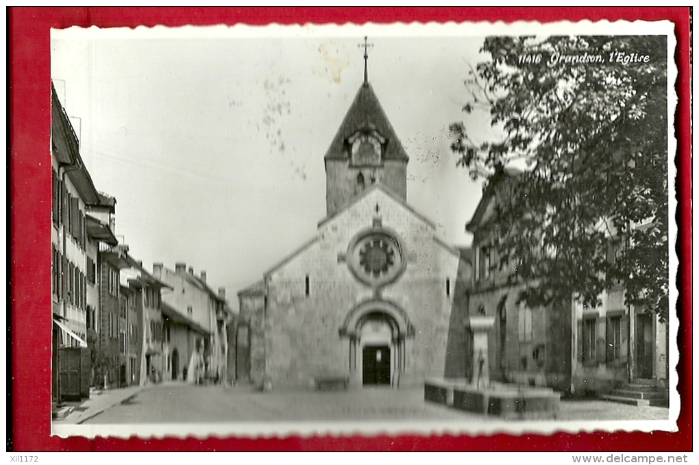 HBB-04  Grandson EGlise Et Fontaine. Cachet Secours D'Hiver 1960. Scan Du Dos En Ligne. - Grandson