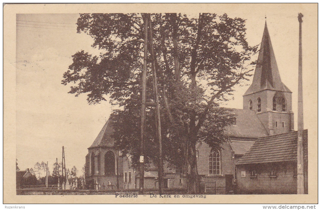 Poederlee Poederle Lille De Kerk En Omgeving Kempen (In Zeer Goede Staat) - Lille