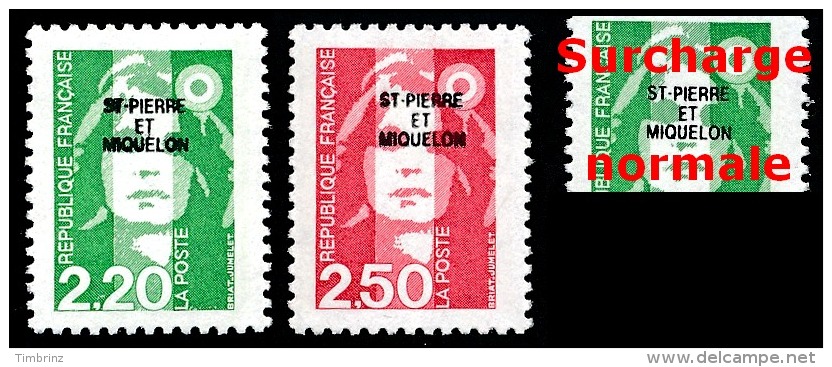 ST-PIERRE ET MIQUELON 1991 - Yv. 552 Et 553 ** TB VariétéFaciale= 0,72 EUR - Mar.Bicentenaire 2f20 &amp; 2f50 ..Réf.SPM1 - Neufs