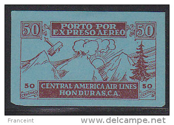 Honduras Airmail Express Label 50 Centavo. - Honduras