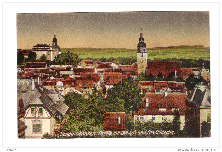 Allemagne: Sondershausen, Parfie Mit Schloss Und Stadtkirche (15-3833) - Sondershausen