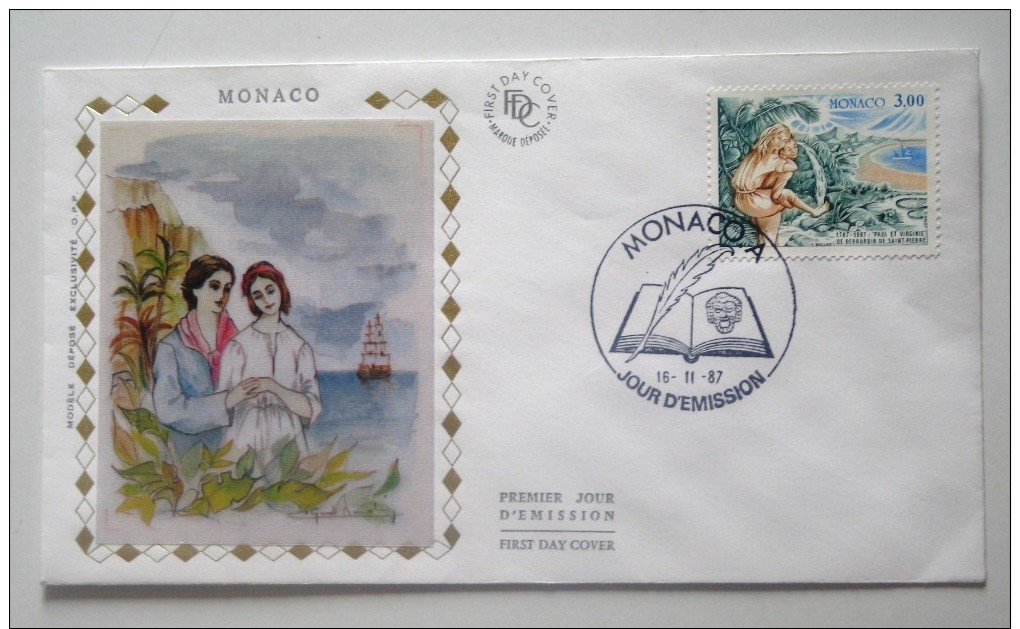 16/11/1987 Paul Et Virginie De Bernardin De Saint-Pierre - FDC