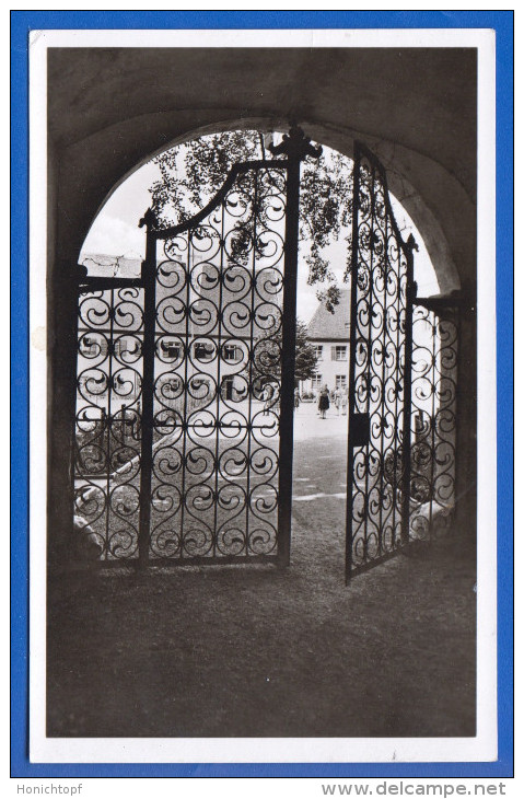 Deutschland; Bad Buchau Am Federsee; Kinderheilstätte Caritasstift; Tor Eingang; Bild1 - Bad Buchau