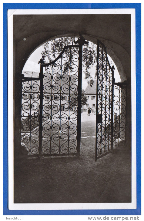 Deutschland; Bad Buchau Am Federsee; Kinderheilstätte Caritasstift; Tor Eingang; Bild2 - Bad Buchau