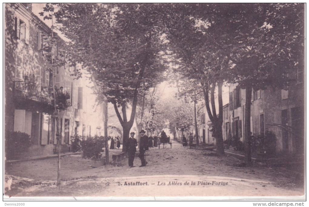 3- ASTAFORT - Les Allées De La Plate-Forme - Ed. Perret - Astaffort