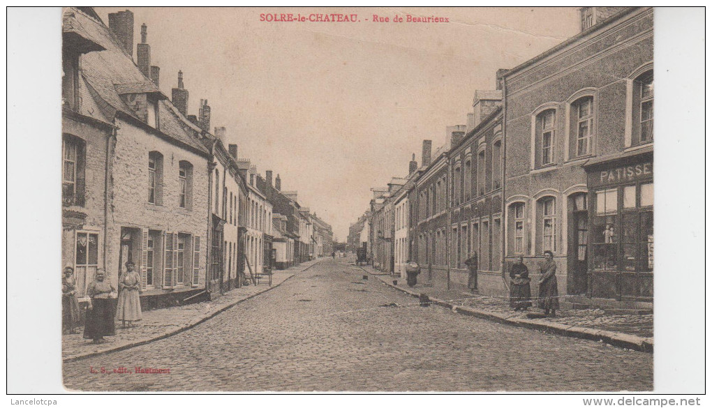 59 - SOLRE LE CHATEAU / RUE DE BEAURIEUX - Solre Le Chateau