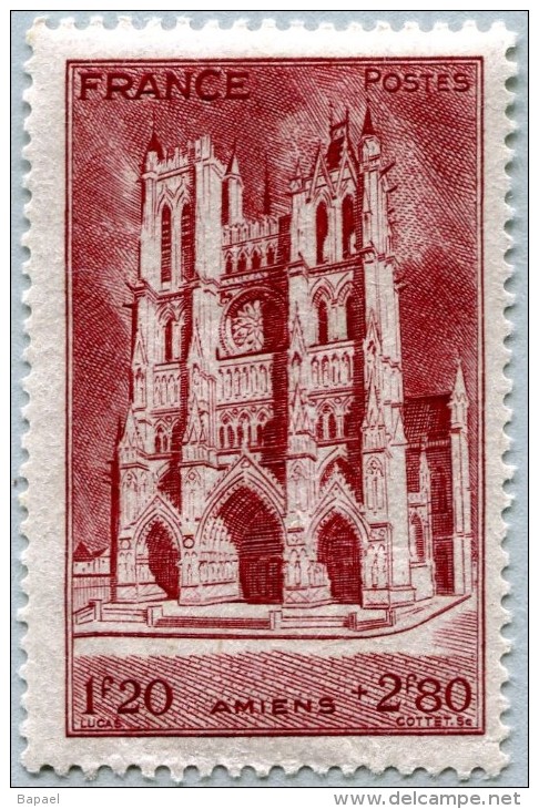 N° Yvert 665 - Timbre De France (1944) - MLH - Cathédrale Amiens (DA) - Nuovi