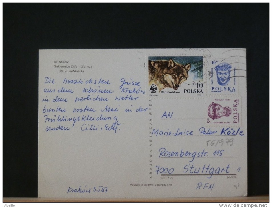 56/980    CP   POLOGNE - Lettres & Documents