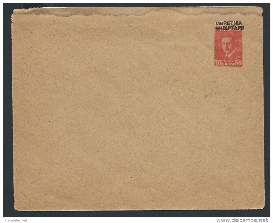 ALBANIE - Entier Postal ( Enveloppe ) Surchargé ( Trace D 'humidité En Haut) - à Voir - Lot P13836 - Albanie