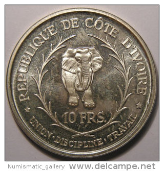 COSTA DE MARFIL 10 FRANCS 1966 - Costa De Marfil